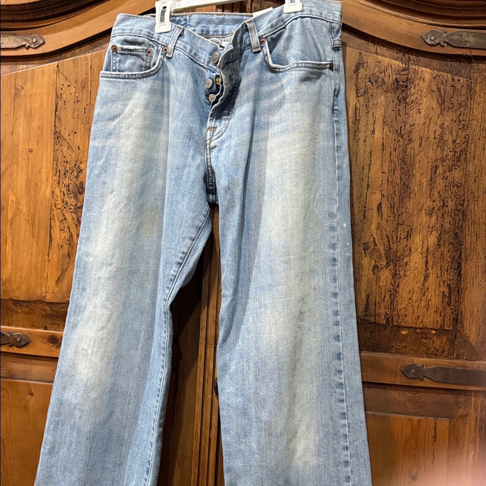 Classic Blue Denim Jeans petite shirt length - Picture 2 of 9
